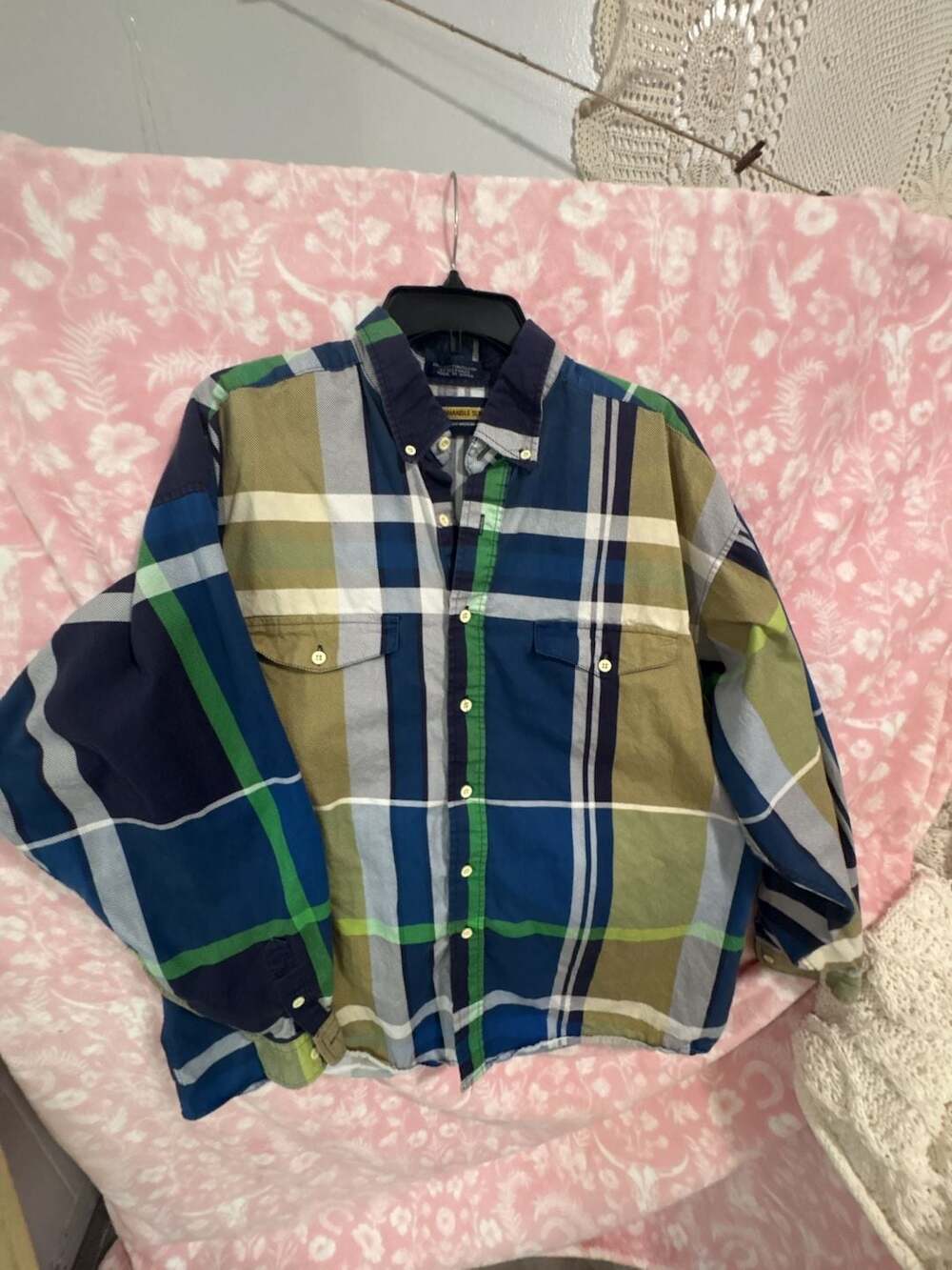 Panhandle Slim Men's XL Plaid Button Down Western Shirt